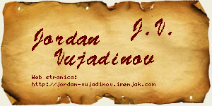Jordan Vujadinov vizit kartica